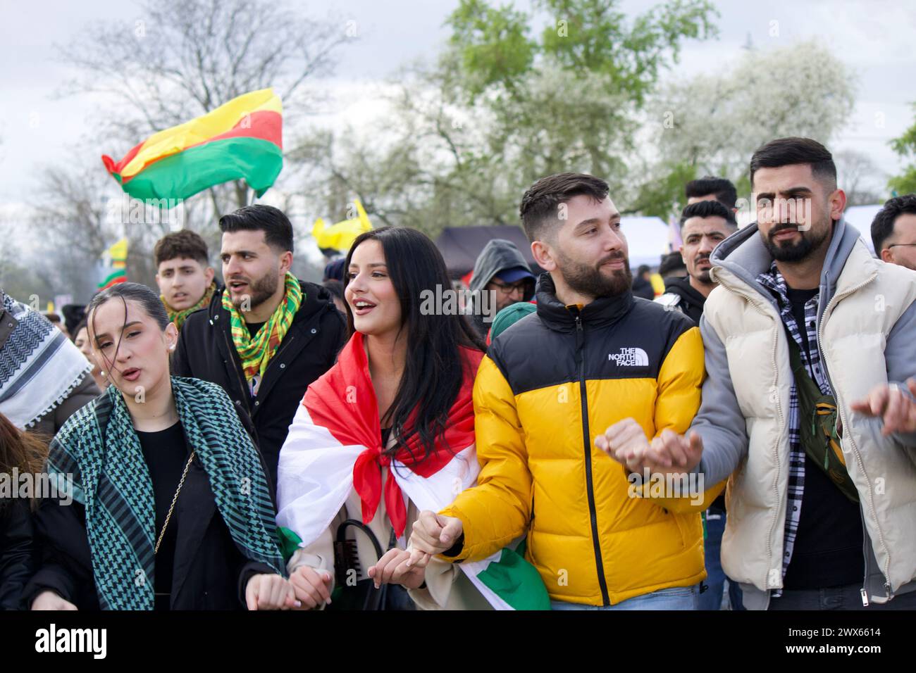 Newroz celebration, Rebstockpark, Frankfurt, Germany, March 23, 2024