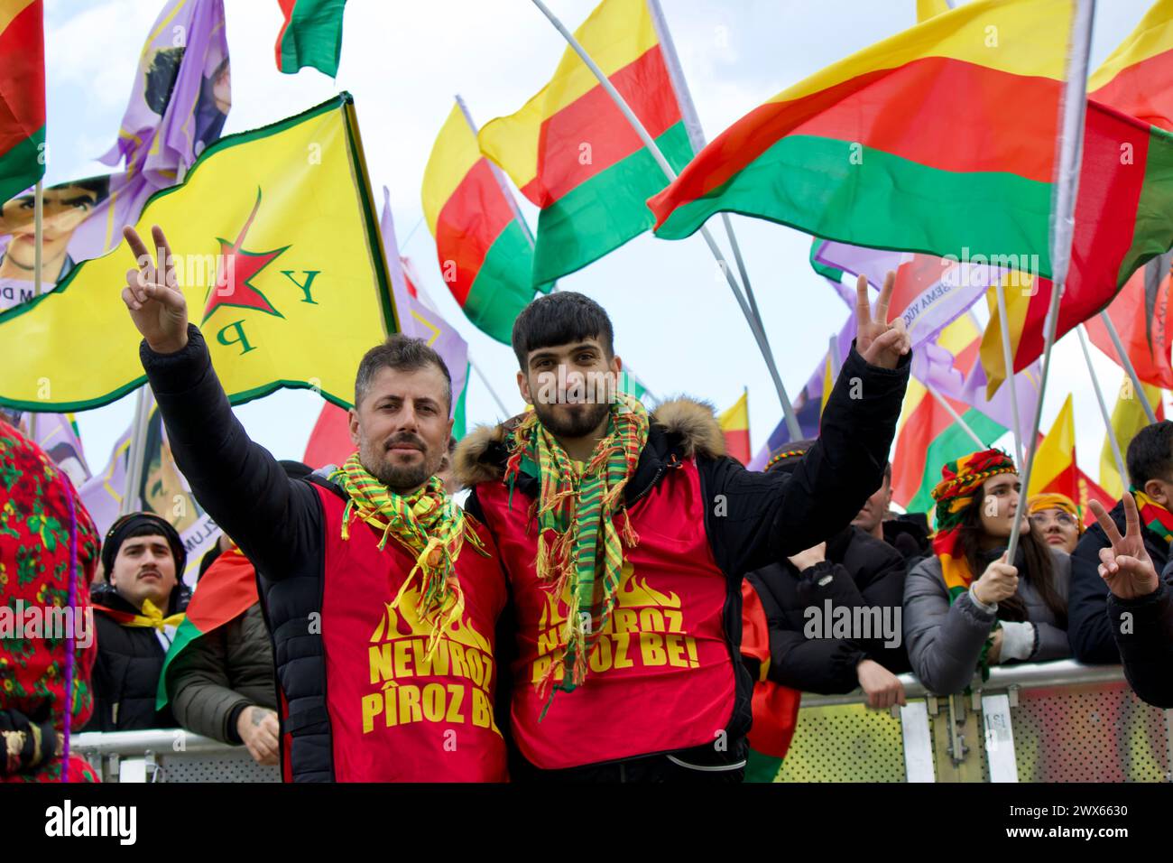Newroz celebration, Rebstockpark, Frankfurt, Germany, March 23, 2024