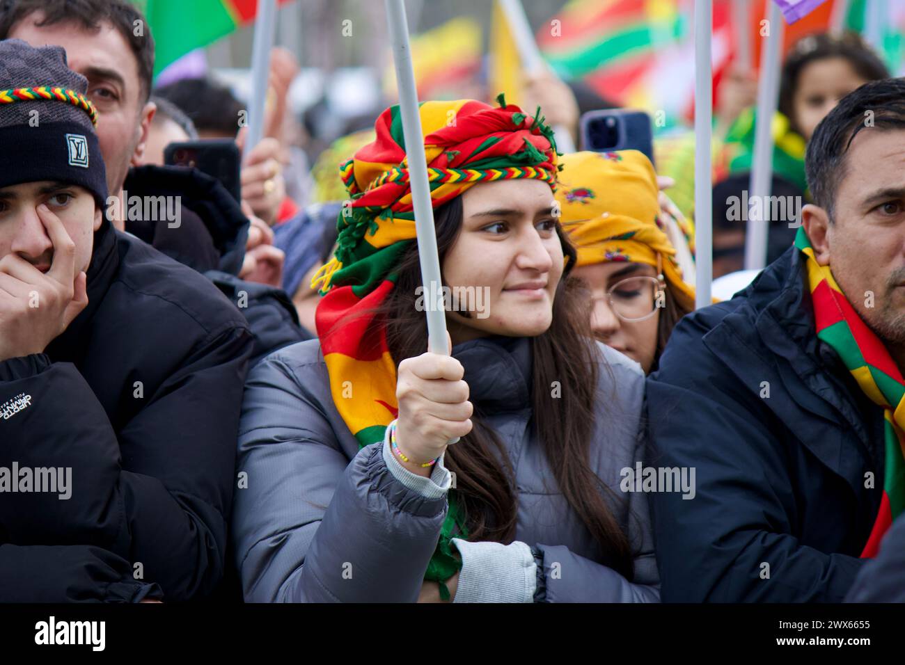 Newroz celebration, Rebstockpark, Frankfurt, Germany, March 23, 2024
