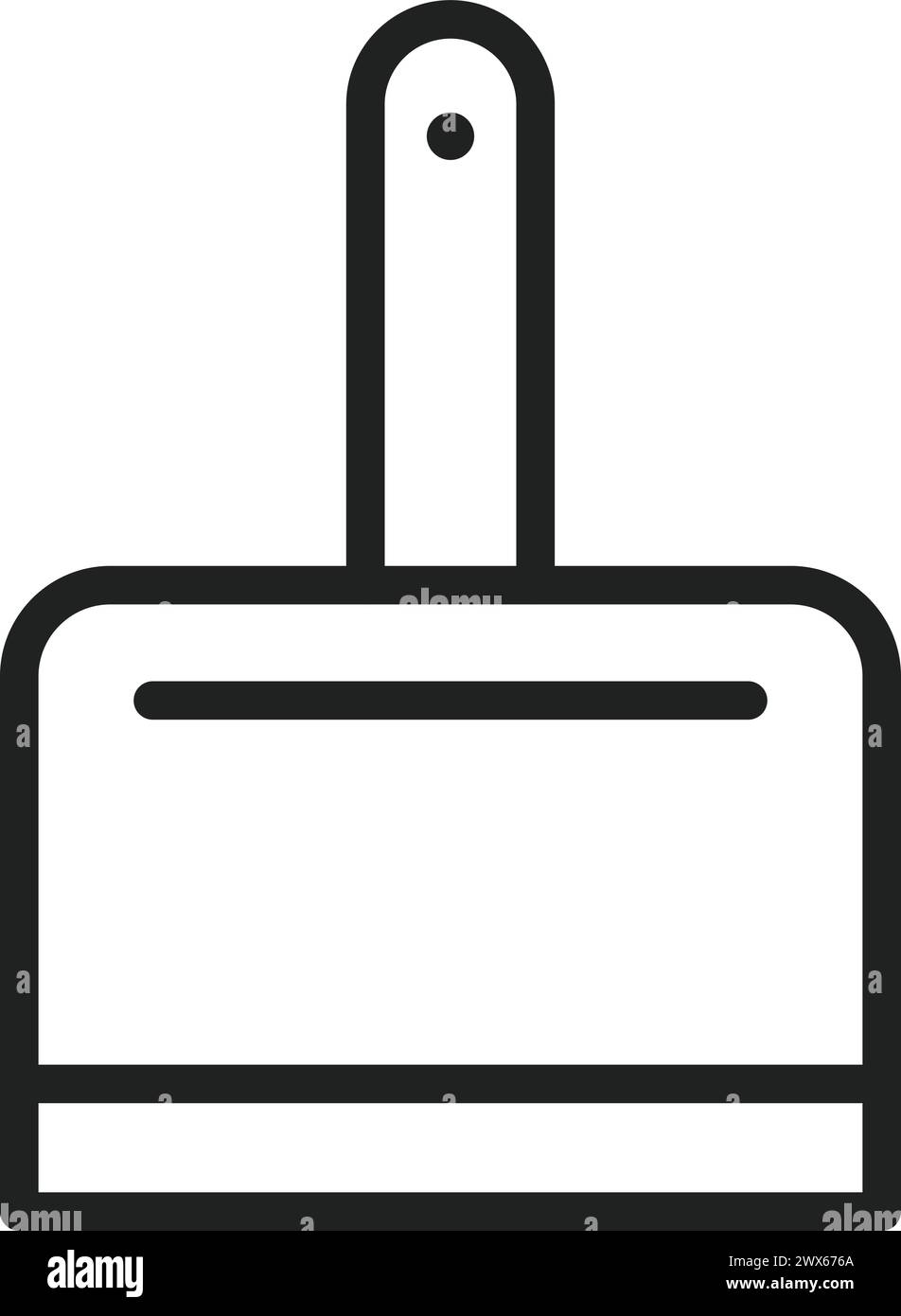 Dustpan icon vector image. Suitable for mobile application web application and print media. Stock Vector