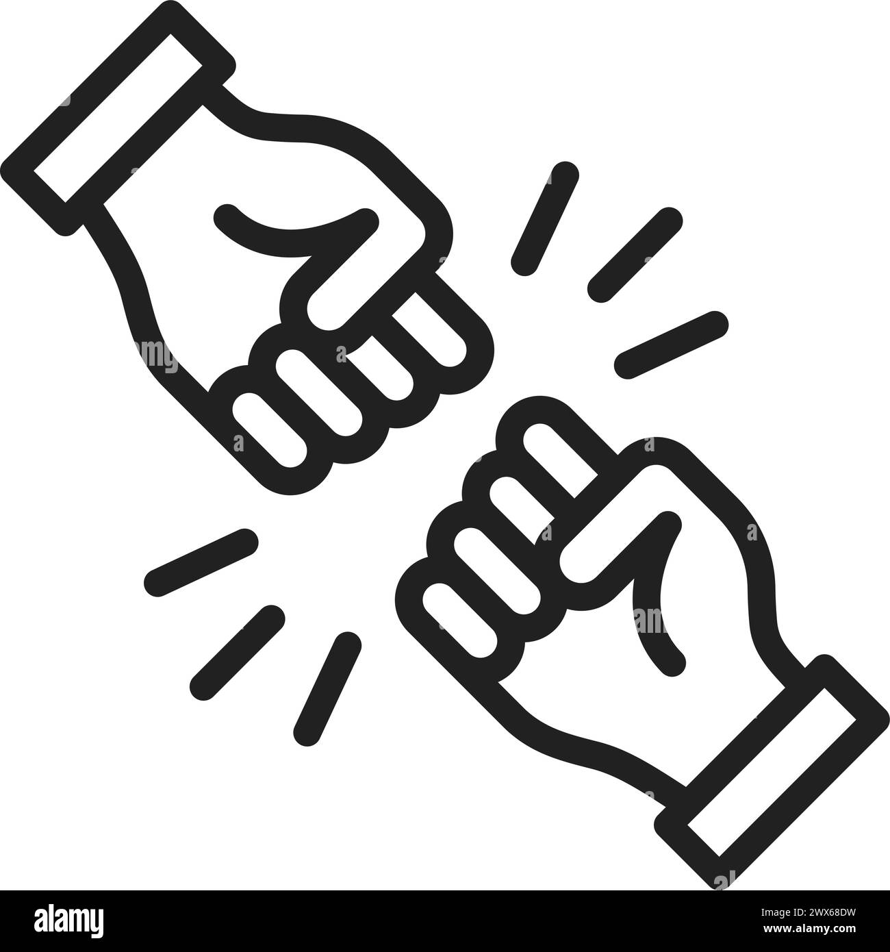 Fight icon vector image. Suitable for mobile application web application and print media. Stock Vector
