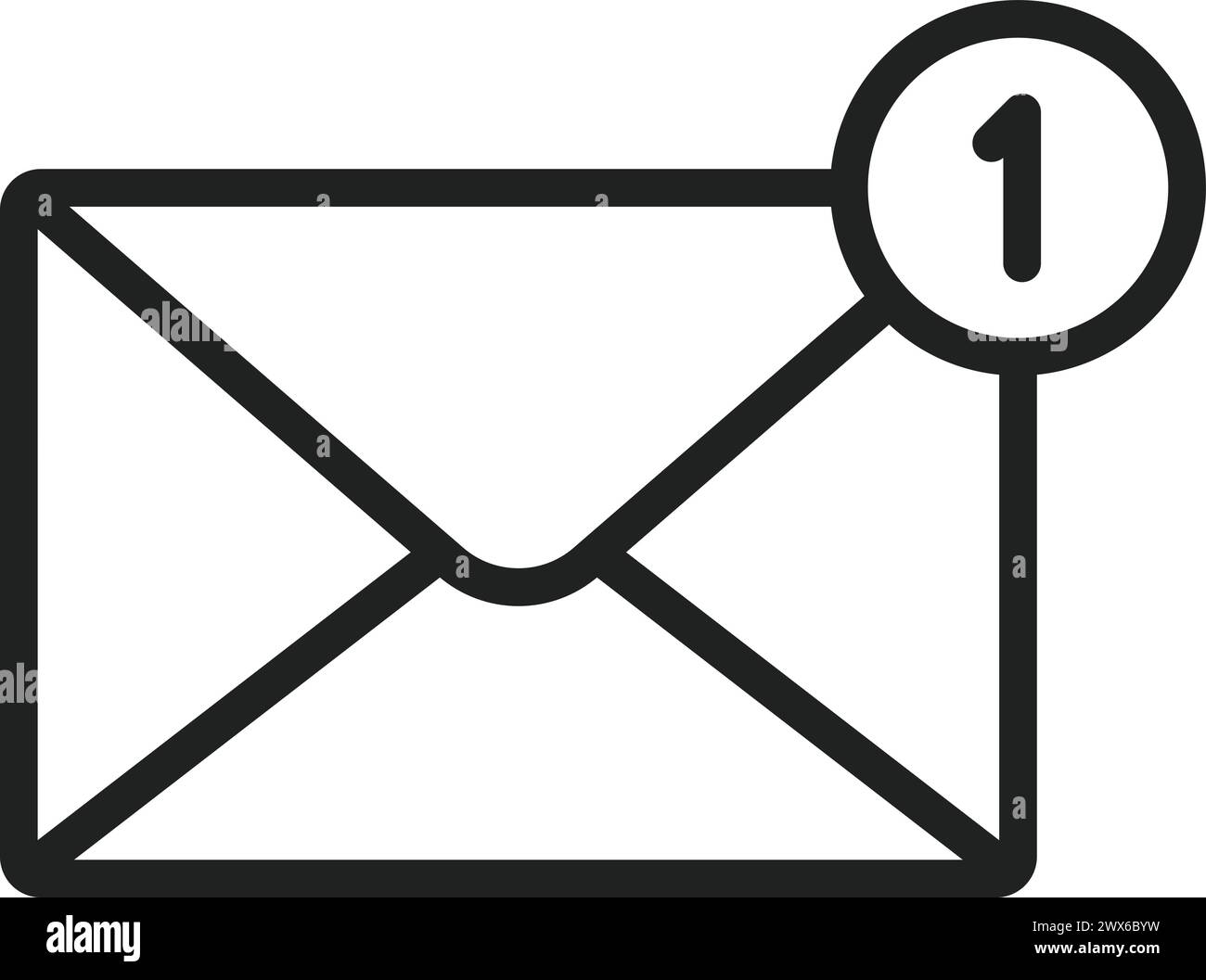 Inbox icon vector image. Suitable for mobile application web ...