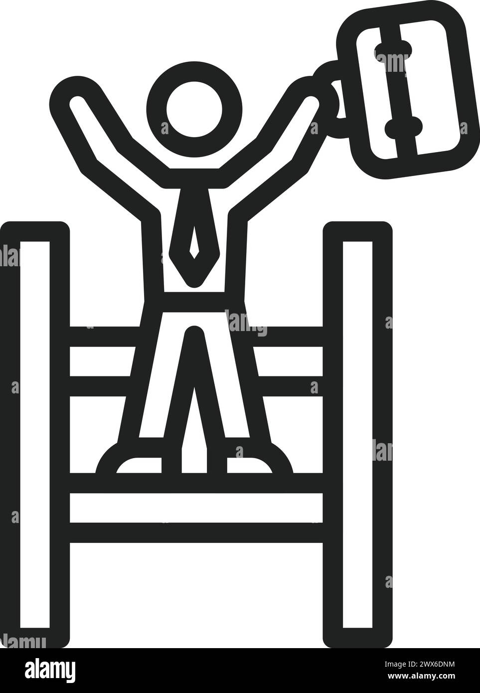 Ladder icon vector image. Suitable for mobile application web ...