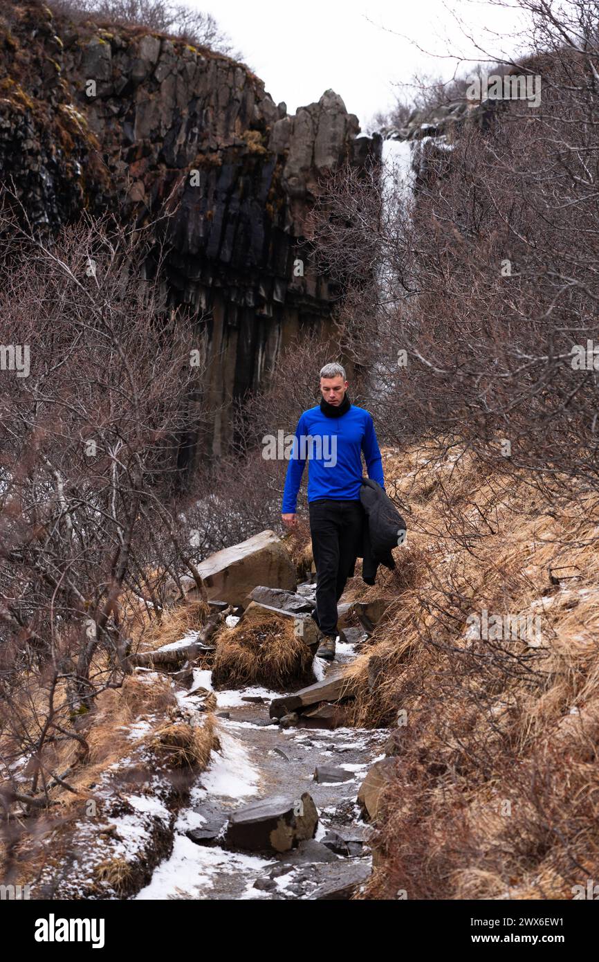 Middle aged man walking hi-res stock photography and images - Alamy