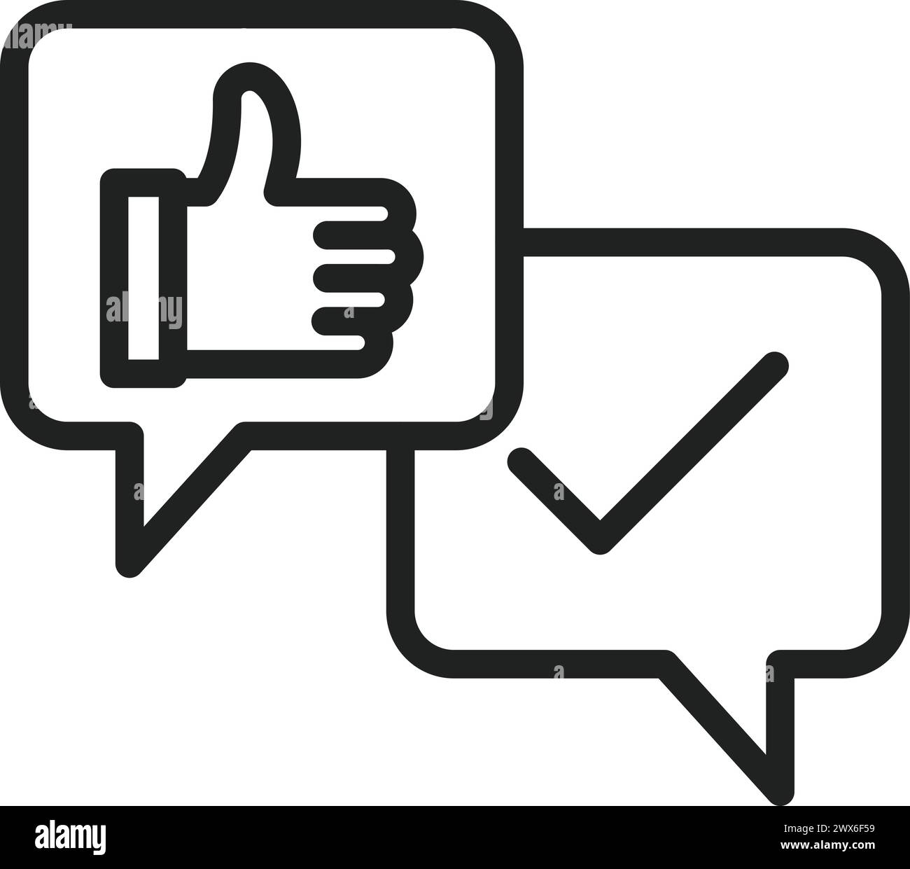 Like Chat icon vector image. Suitable for mobile application web application and print media. Stock Vector