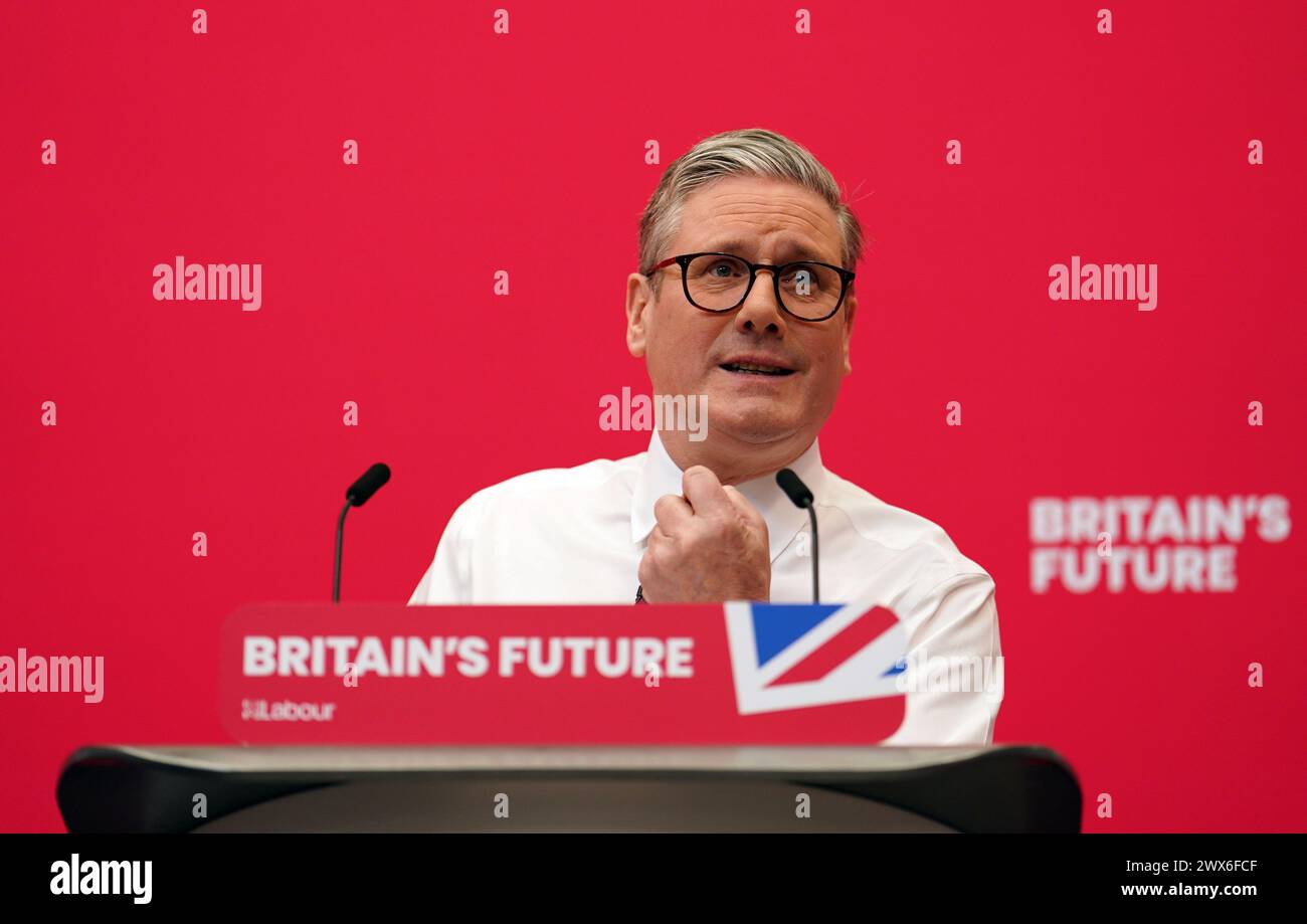 Labour leader Sir Keir Starmer during the Labour Party local elections