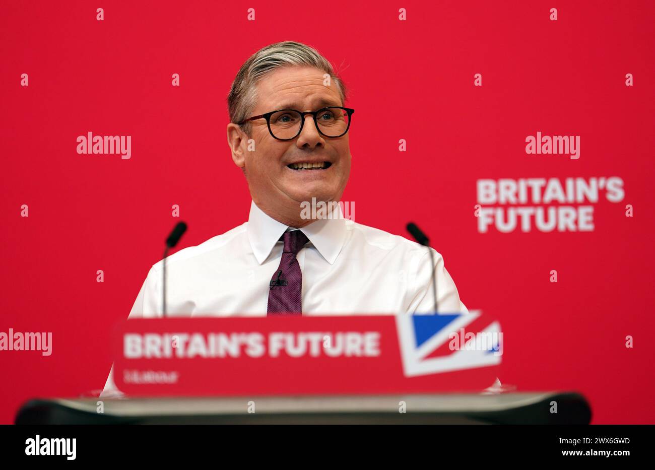 Labour leader Sir Keir Starmer during the Labour Party local elections