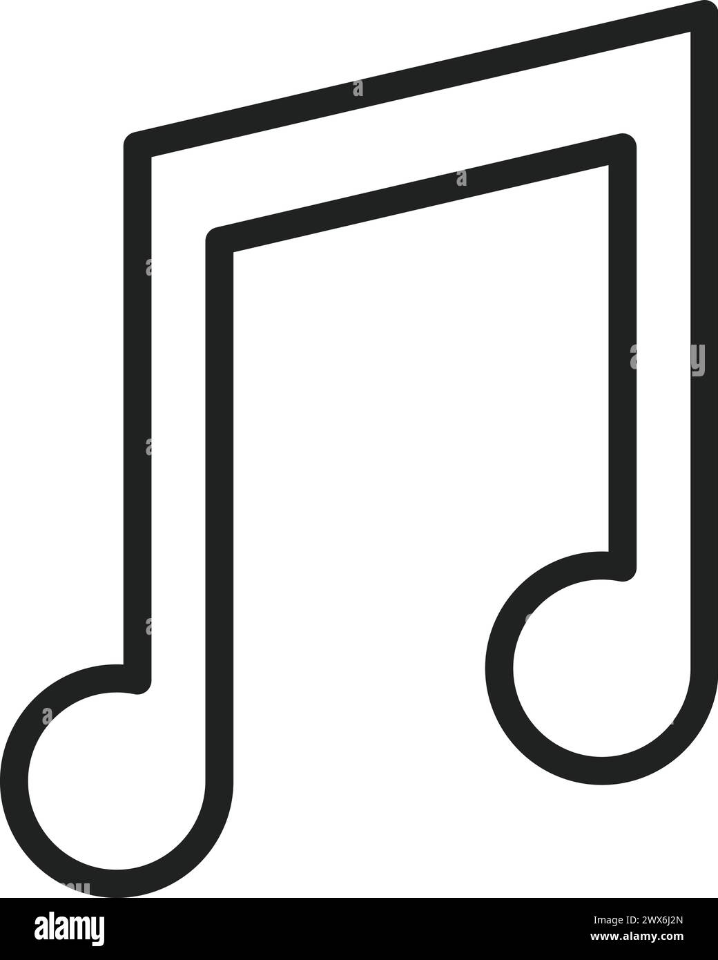 Music icon vector image. Suitable for mobile application web application and print media. Stock Vector