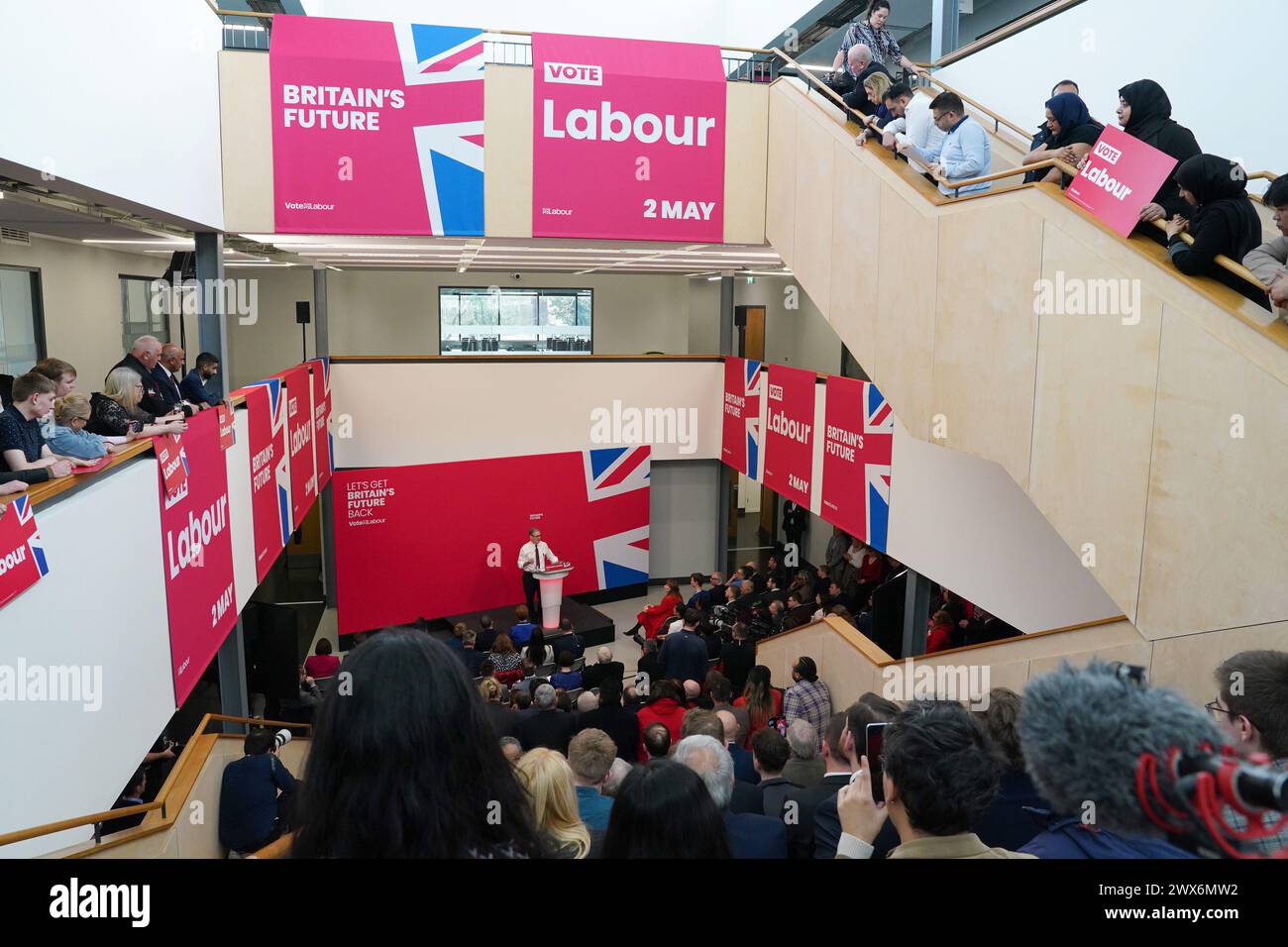 Labour leader Sir Keir Starmer during the Labour Party local elections