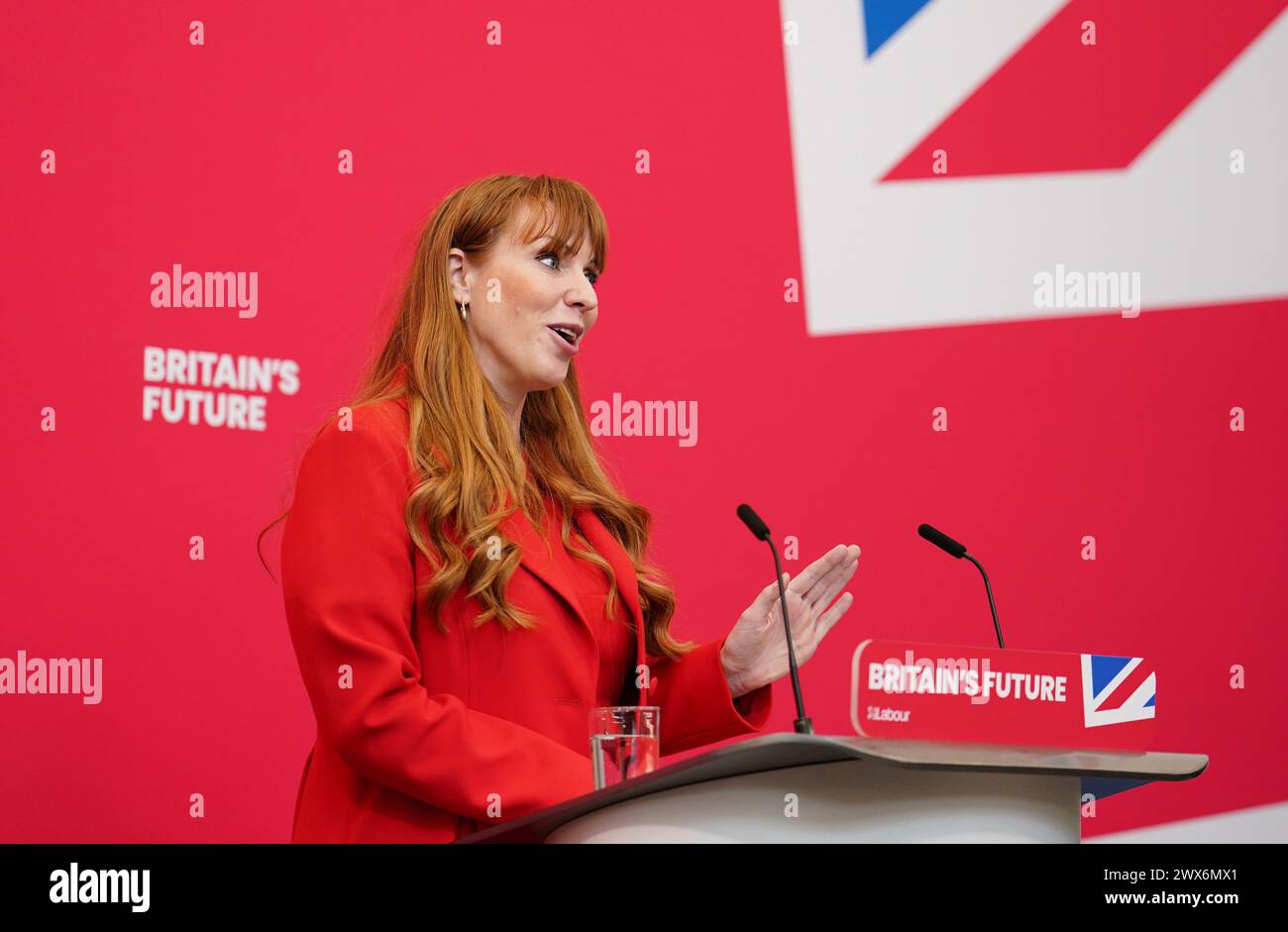 Labour deputy leader Angela Rayner during the Labour Party local