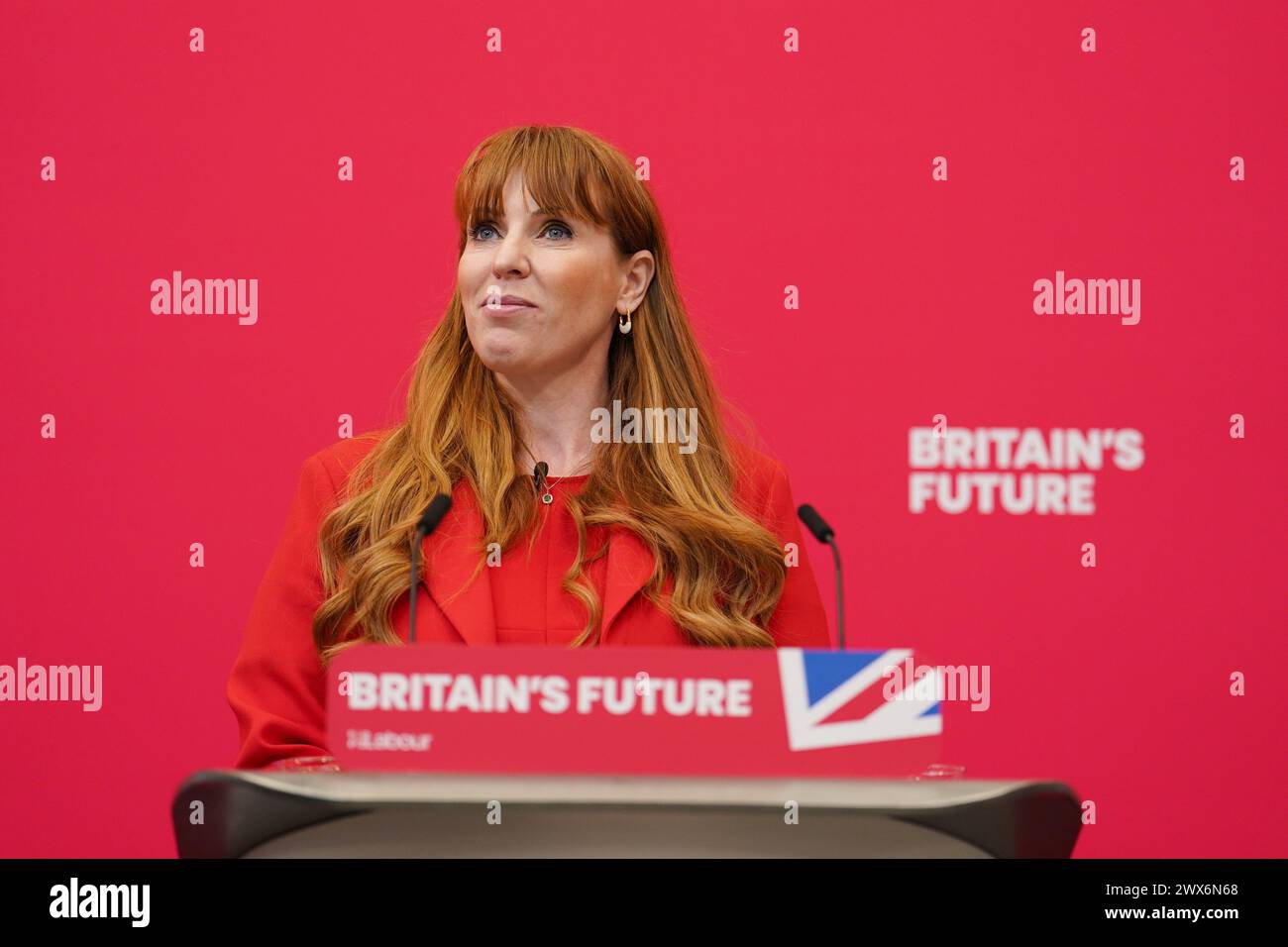 Labour deputy leader Angela Rayner during the Labour Party local