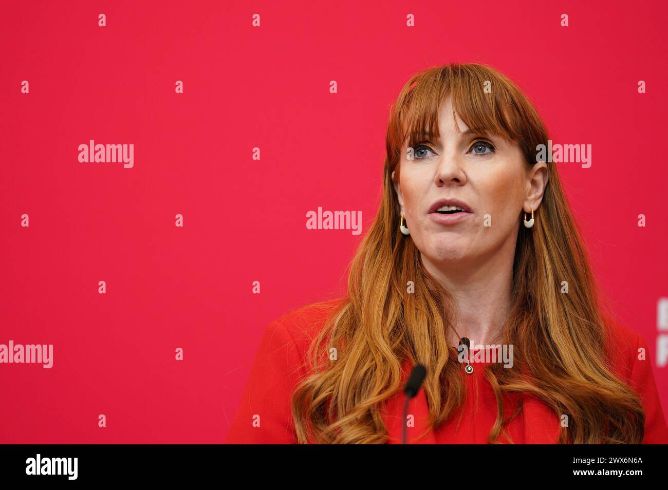 Labour deputy leader Angela Rayner during the Labour Party local