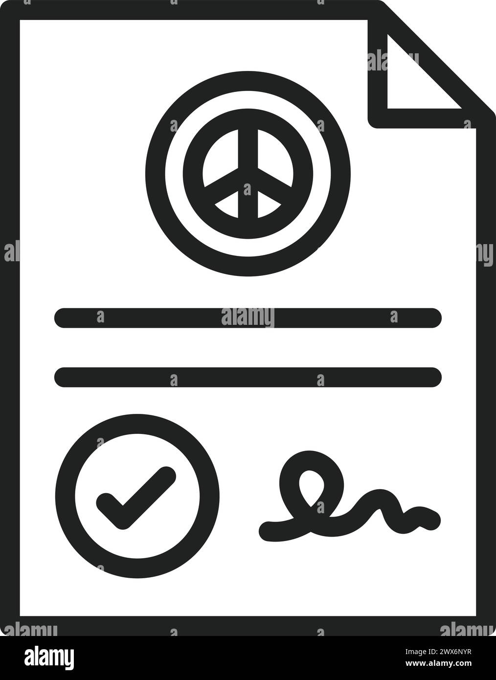 Petition icon vector image. Suitable for mobile application web application and print media. Stock Vector
