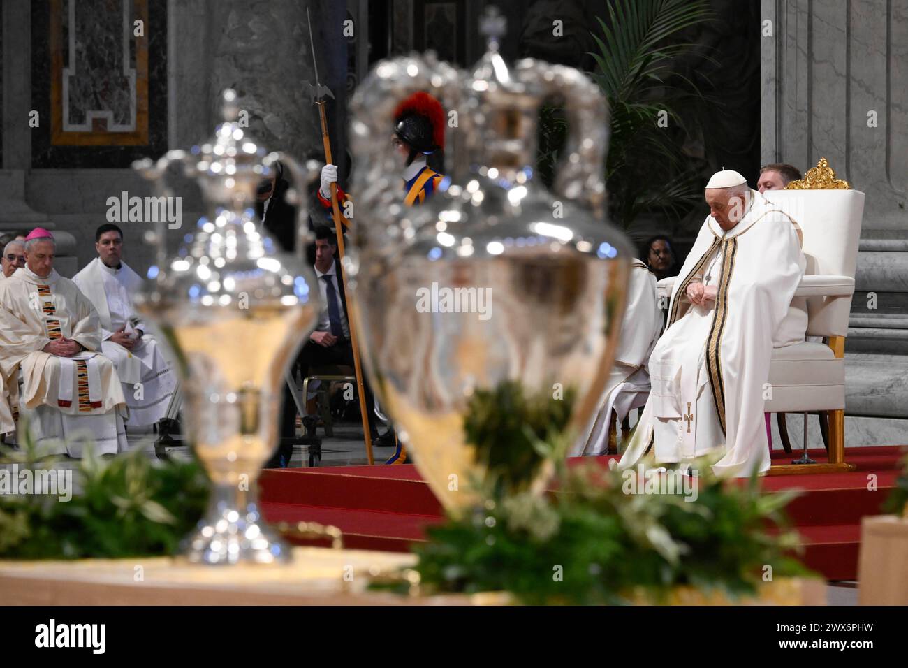 Vatican, Vatican. 28th Mar, 2024. Italy, Rome, Vatican, 2024/3/28.Pope