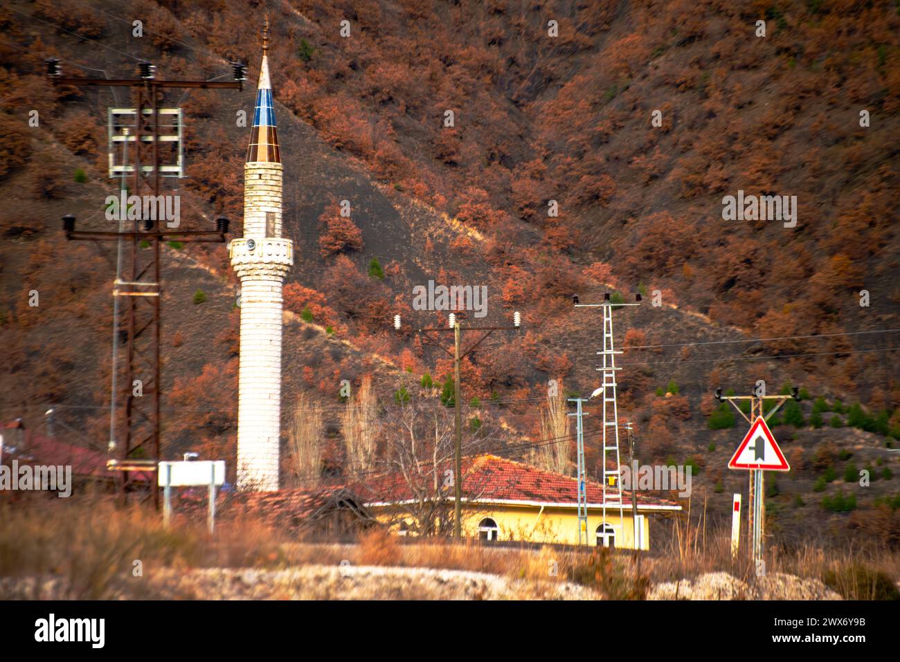 Madagascar Rural Mosques A distant mosque in the village stands as a serene and spiritual ...