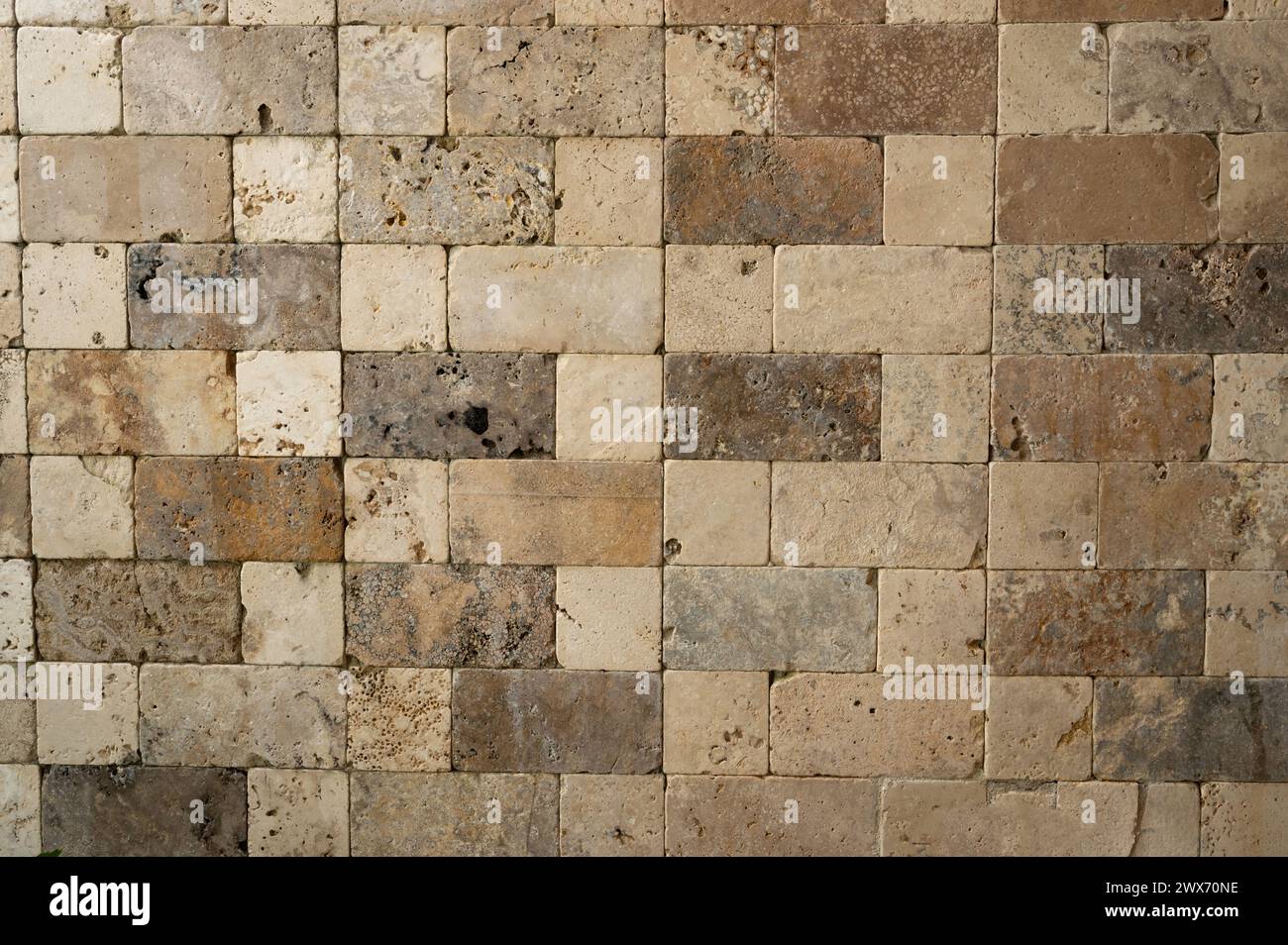 Brown stone decoration background macro clsoe up view Stock Photo