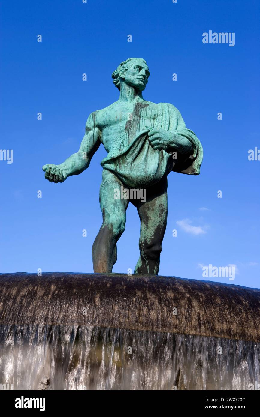 Duve fountain, Hanover, Lower Saxony, Germany, Europe Stock Photo