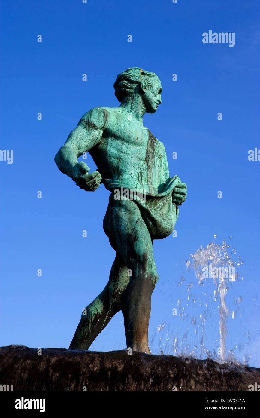 Duve fountain, Hanover, Lower Saxony, Germany, Europe Stock Photo