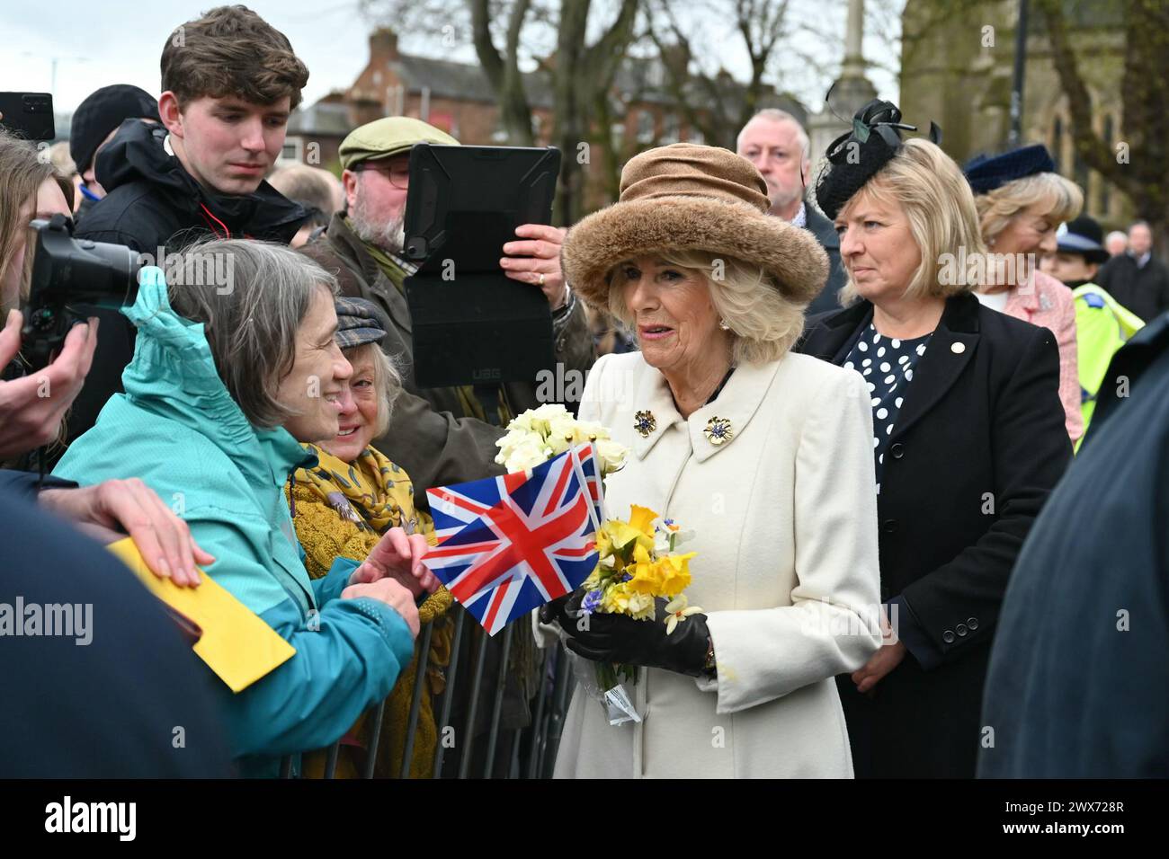 Queen Camilla meets wellwishers after attending the Royal Maundy