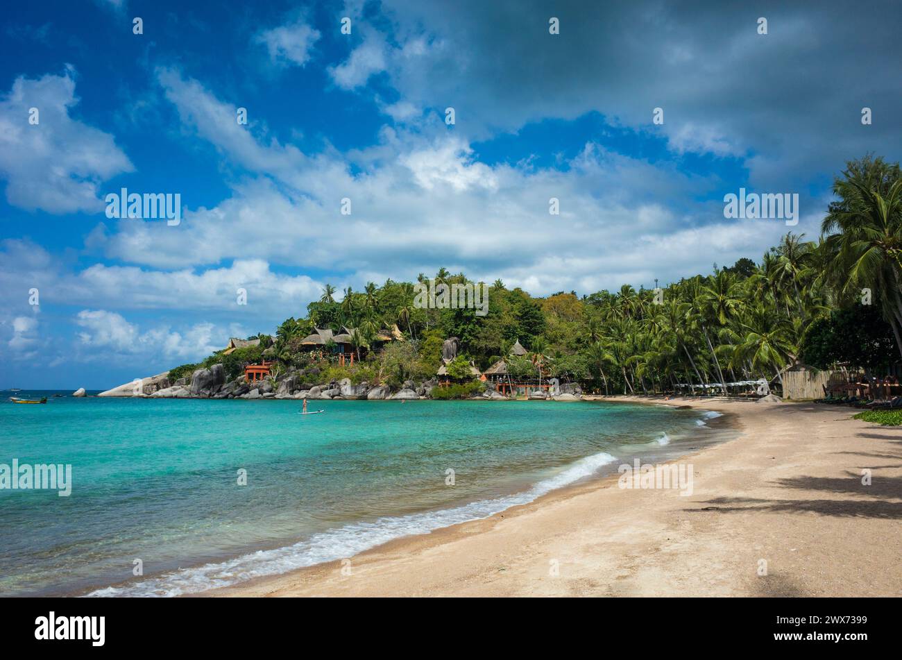Tropical Island Paradise Turquoise Clear Water At Sairee Beach On Koh tropical-island-paradise-turquoise-clear-water-at-sairee-beach-on-koh