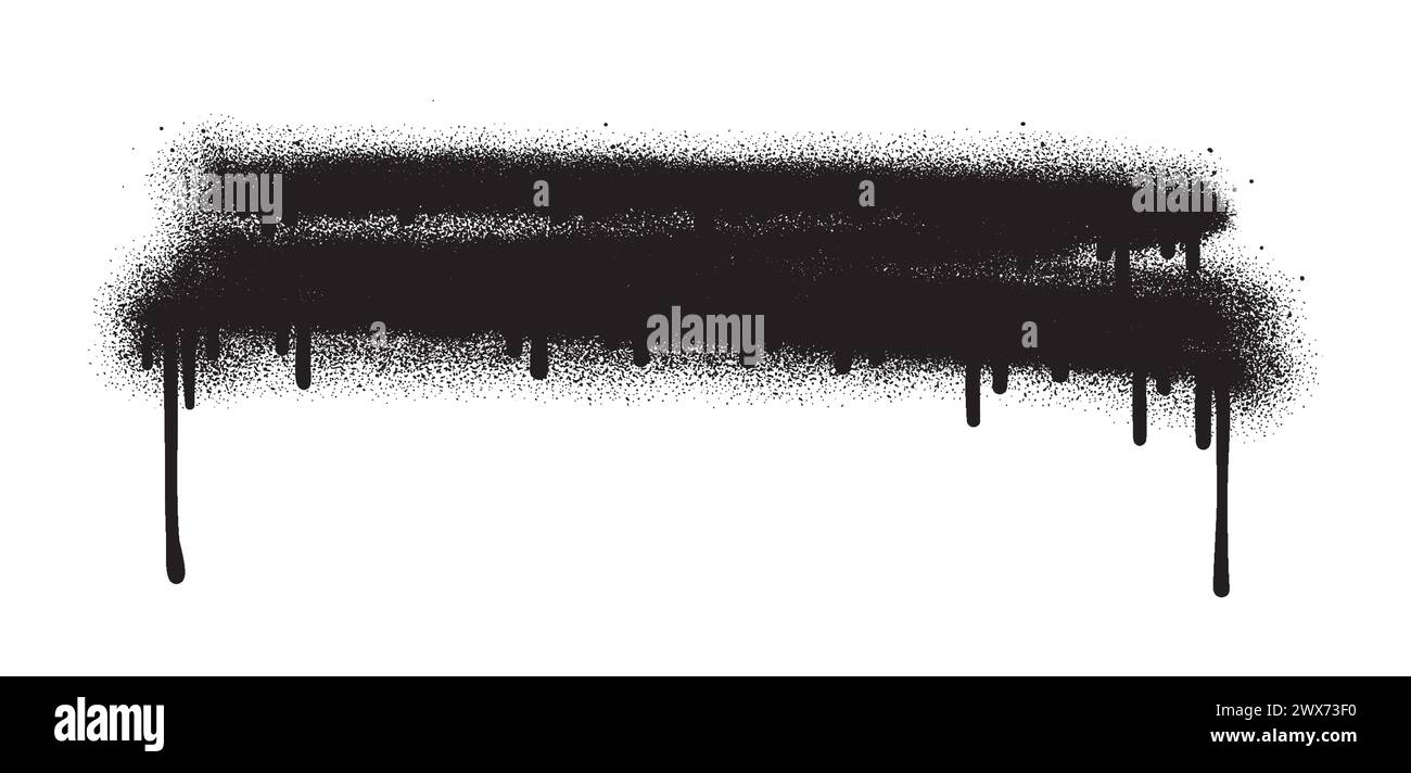 Spray Paint Abstract Vector Elements isolated on White Background ...