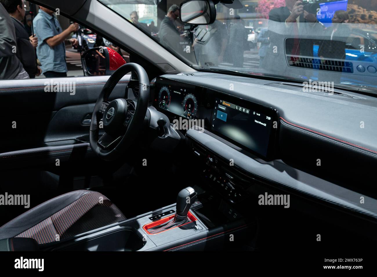 Interior design of Nissan Kicks 2025 on display during International