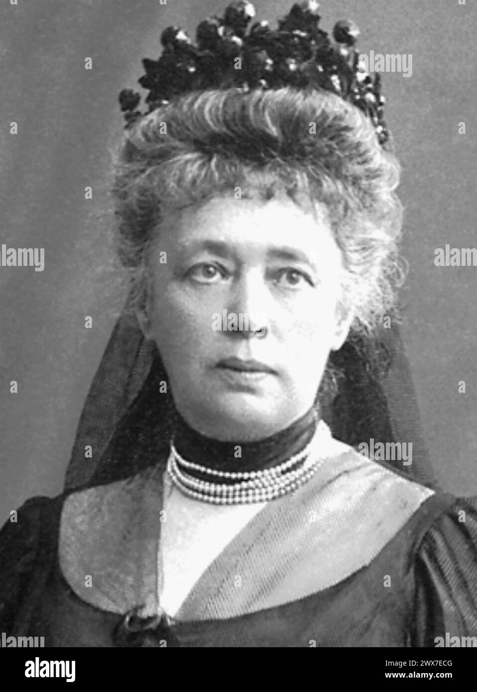 BERTHA von SUTTNER (1843-1914)  Austro-BOhemian noblewoman, novelist and pacifist, about 1905 Stock Photo