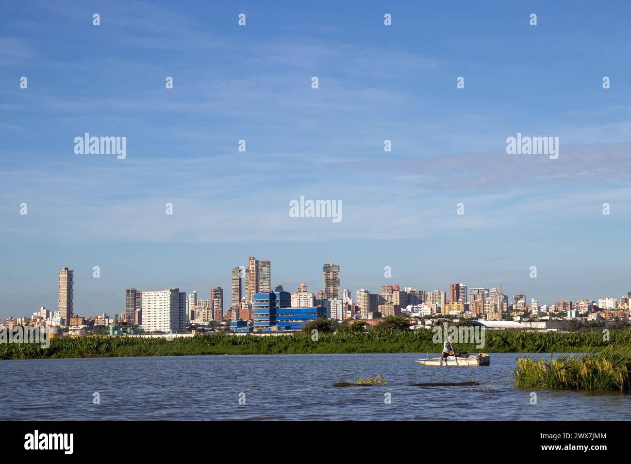 cityscape of Barranquilla, Colombia in a summer day Stock Photo