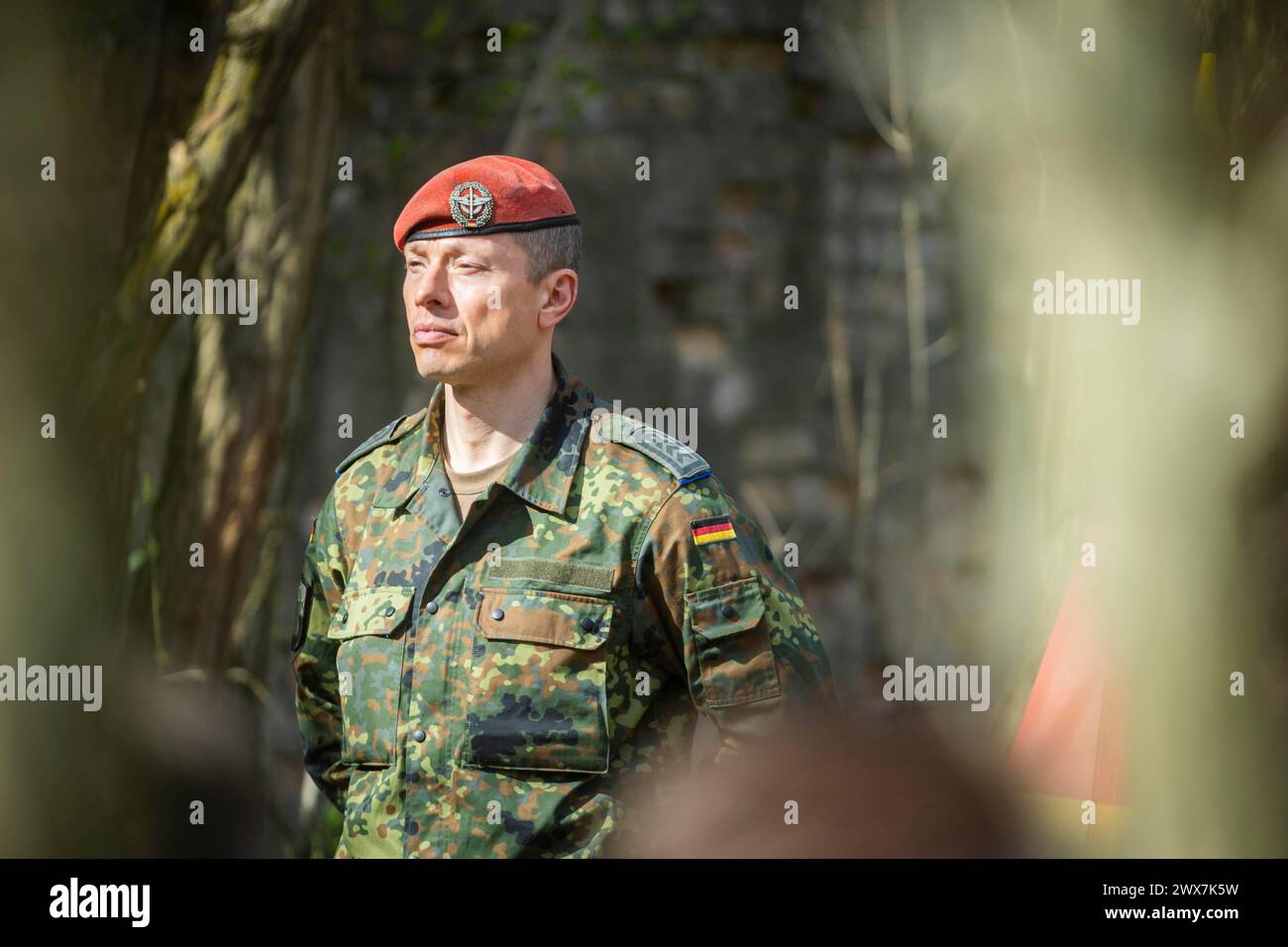 New Bundeswehr Base Bernsdorf, Bernsdorf, Saxony, Germany Stock Photo 