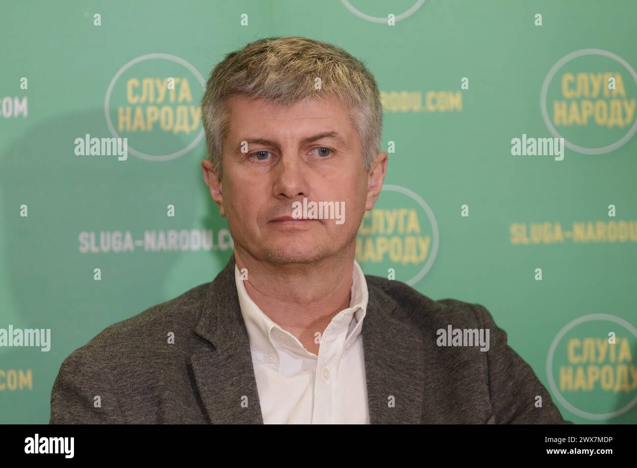 Non Exclusive: KYIV, UKRAINE - MARCH 27, 2024 - MP of Ukraine, First Deputy Chairman of the Committee on Ukraine&#x92;s Integration into the European Stock Photo
