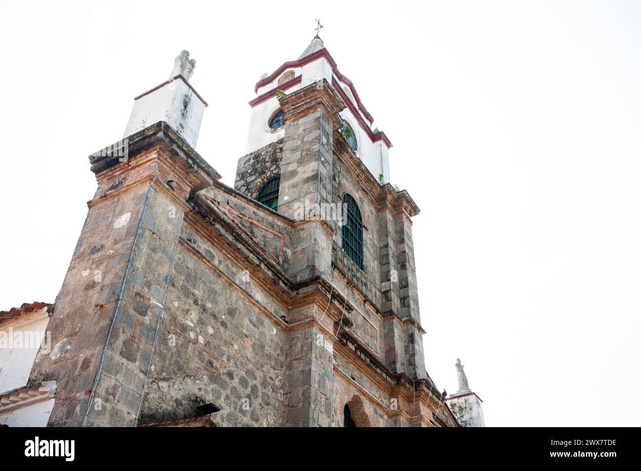 Historical Cathedral of Our Lady of the Rosary built in the 17th century in the heritage town of Honda located at the department of Tolima in Colombia Stock Photo