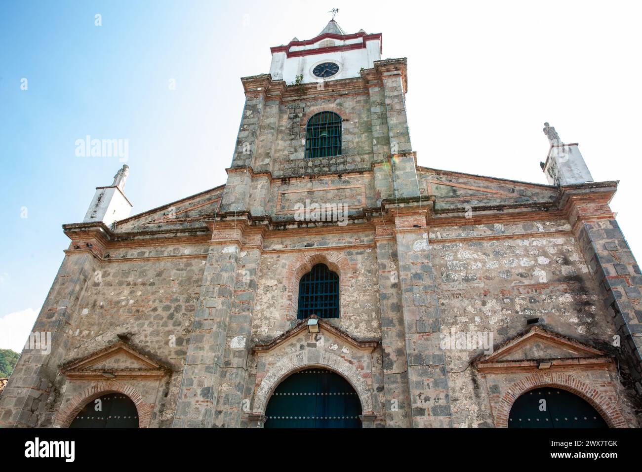Historical Cathedral of Our Lady of the Rosary built in the 17th century in the heritage town of Honda located at the department of Tolima in Colombia Stock Photo