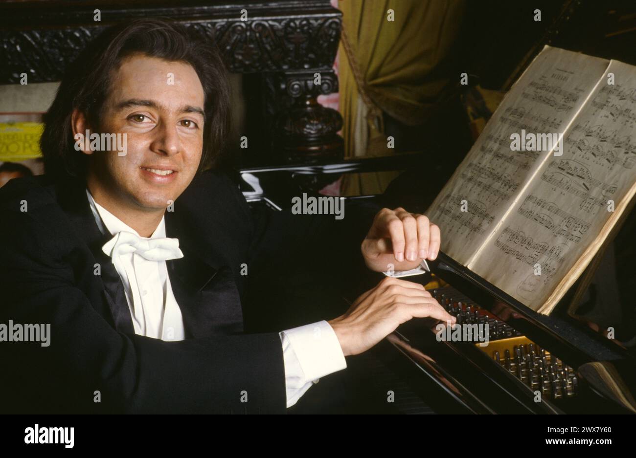 French pianist Marc Laforet in 1988 Stock Photo Alamy