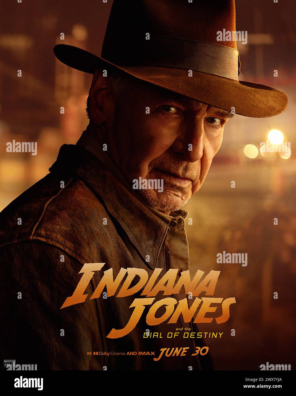 Indiana Jones and the Dial of Destiny Year : 2023 USA Director : James Mangold Harrison Ford American poster Stock Photo