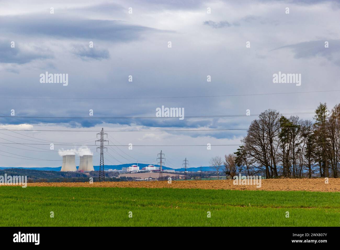 Nuclear power plant in Temelin. Czech Republic Stock Photo - Alamy