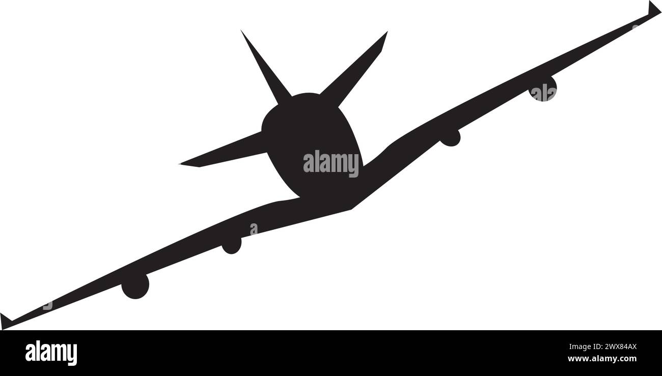 Airplane icon logo, vector design illustration Stock Vector Image & Art ...