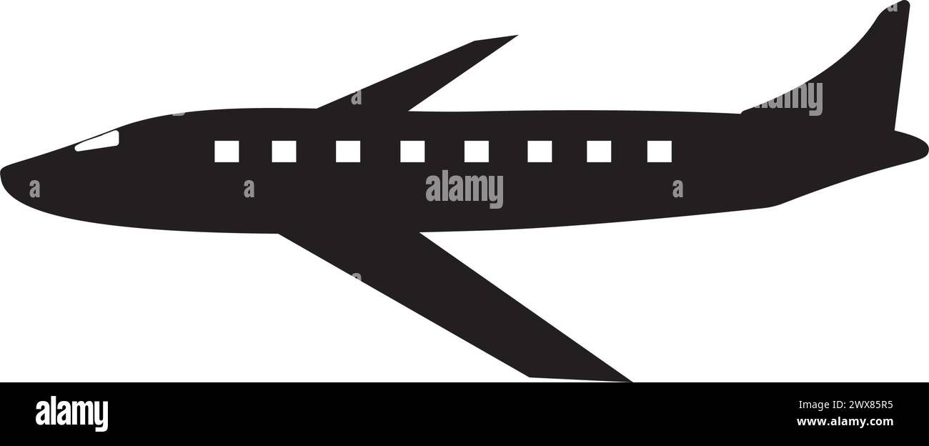 Airplane icon logo, vector design illustration Stock Vector Image & Art ...