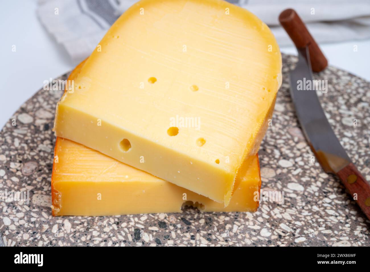 Cheese collection, Dutch ripe hard cheeses made from cow milk in the ...
