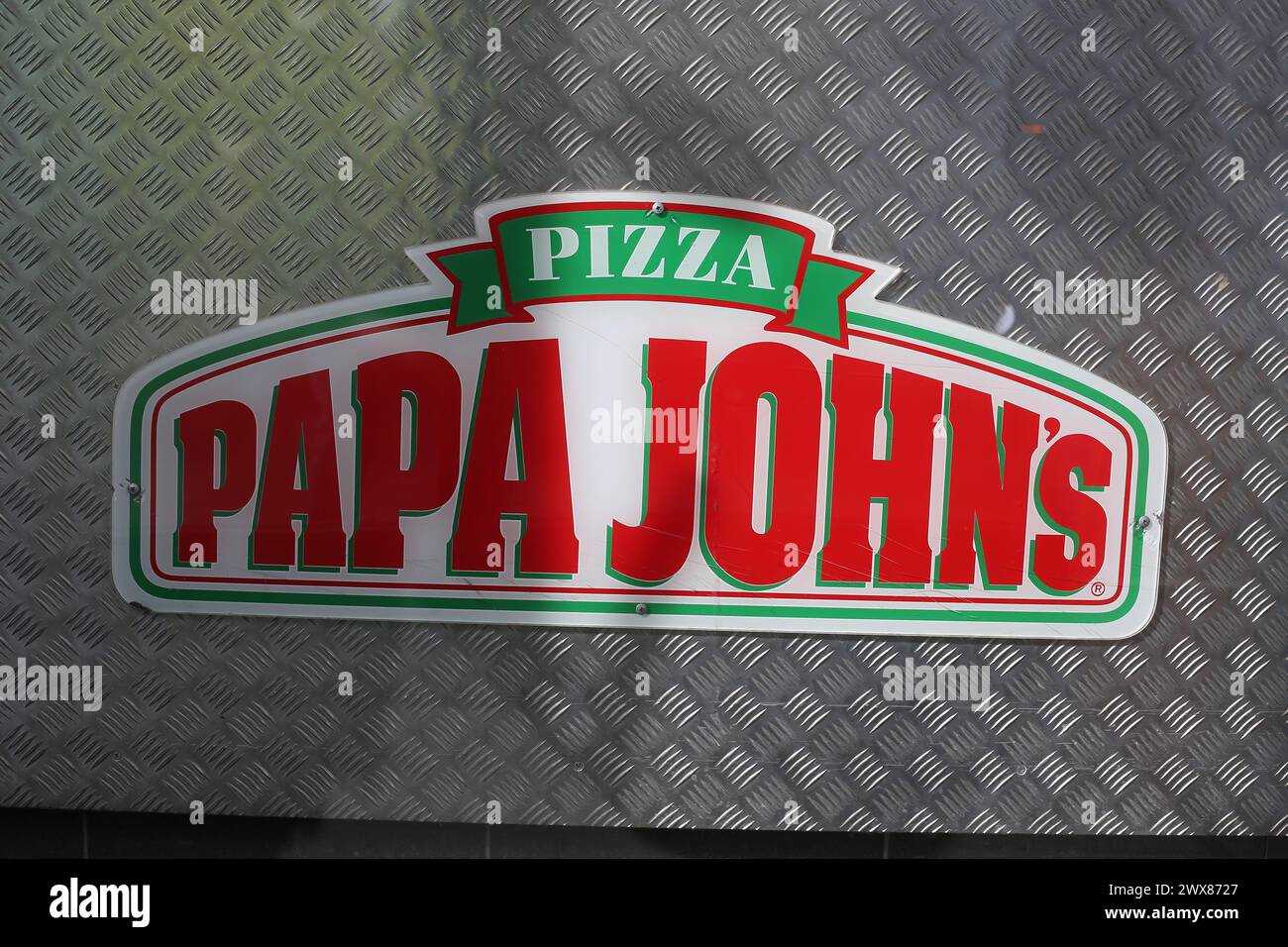 Papa john's logo hi-res stock photography and images - Alamy