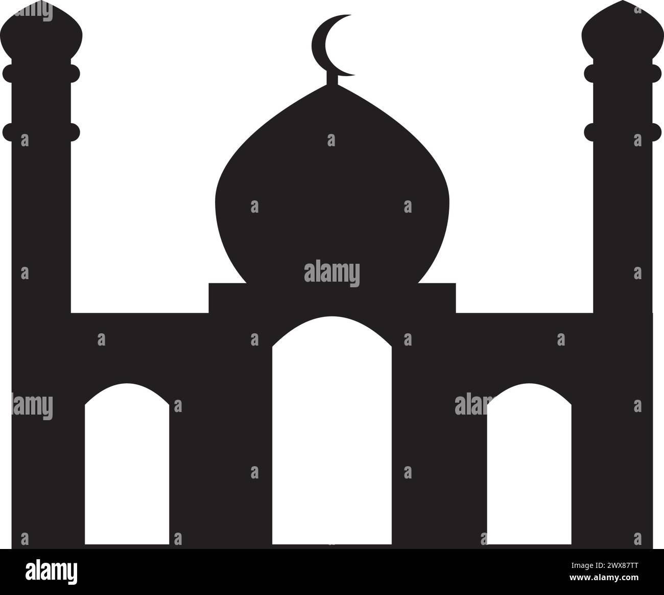 Arabesque mosque cartoon Cut Out Stock Images & Pictures - Alamy