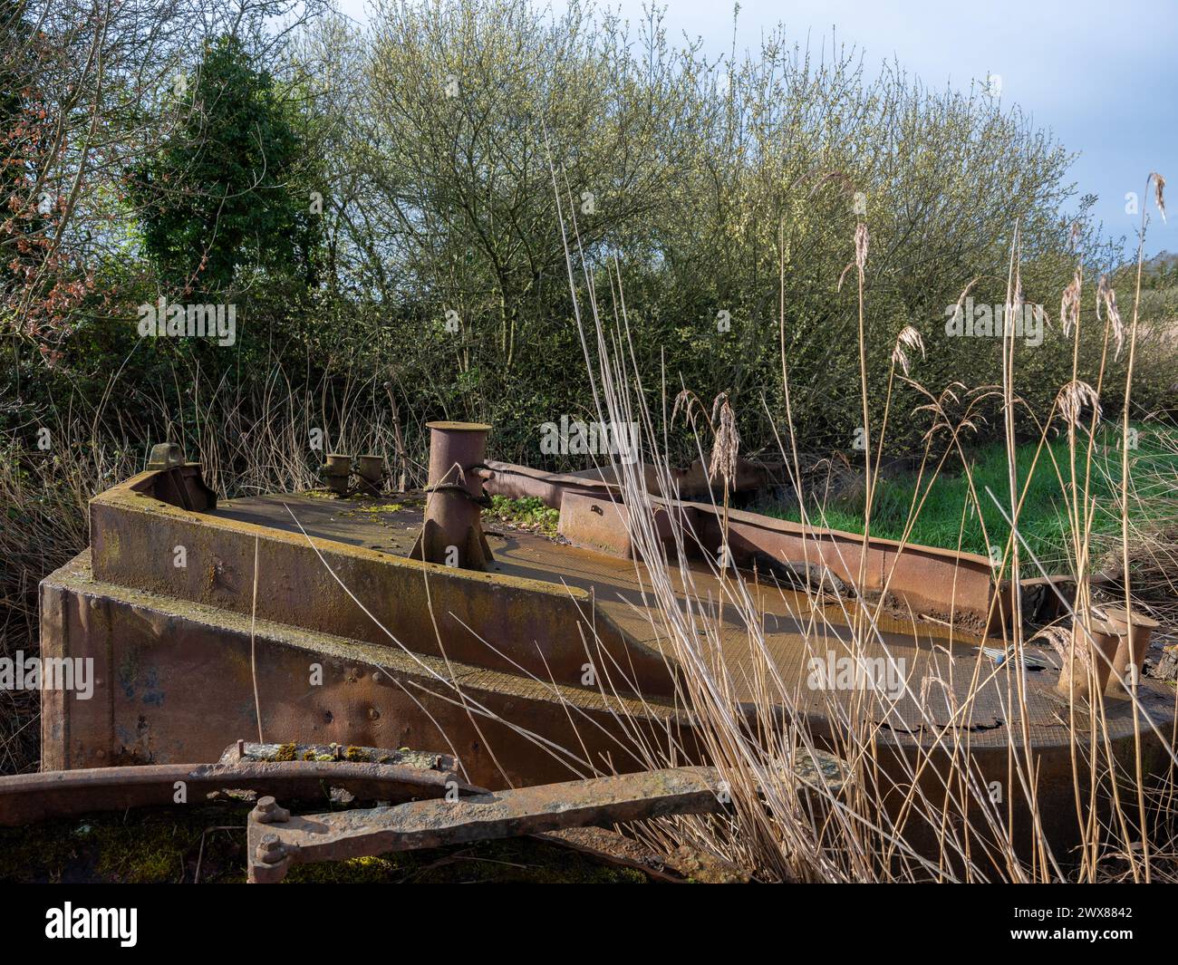 March 2024 Purton Hulks, Ships graveyard in Gloucestershire, England