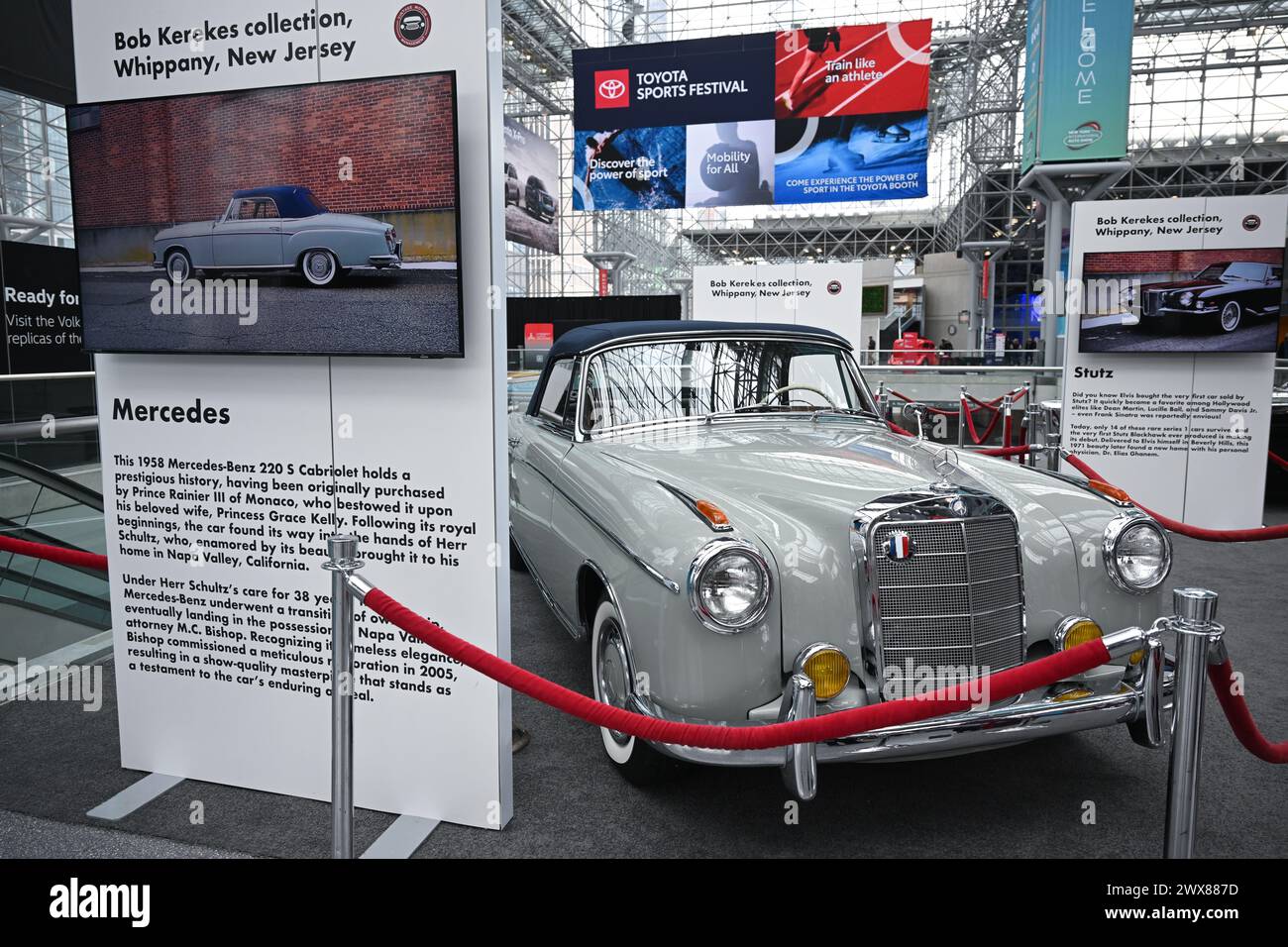 A 1958 MercedesBenz 220 S, owned by Prince Rainier III of Monaco and Princess Grace Kelly, at