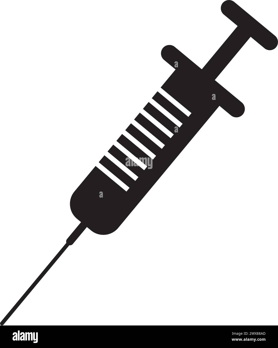 Injection needle blood symbol Stock Vector Images - Alamy