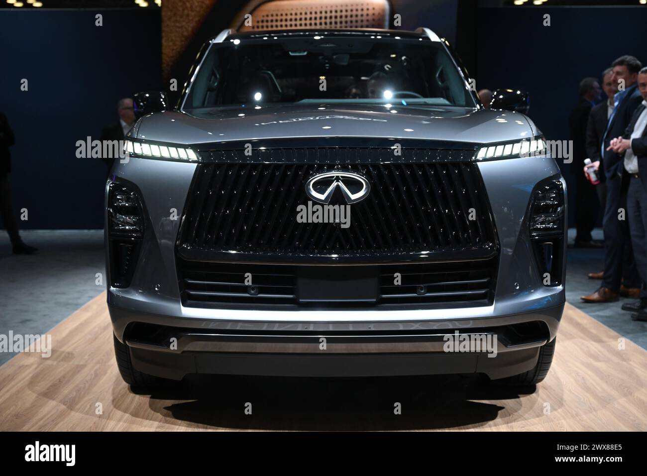 2025 Infiniti QX80 at the New York International Auto Show at the