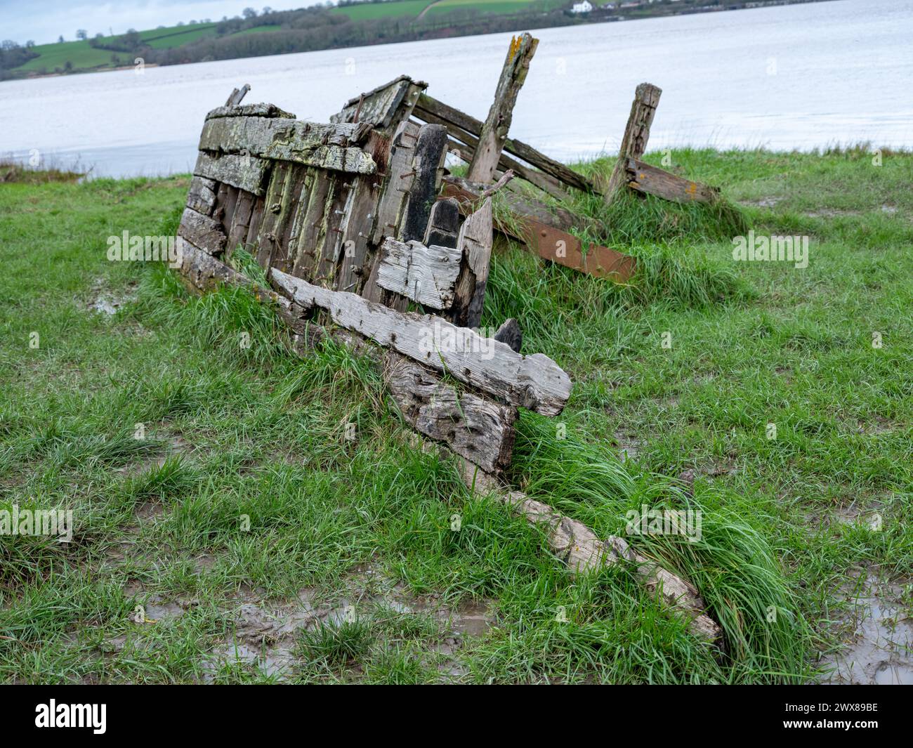 March 2024 Purton Hulks, Ships graveyard in Gloucestershire, England