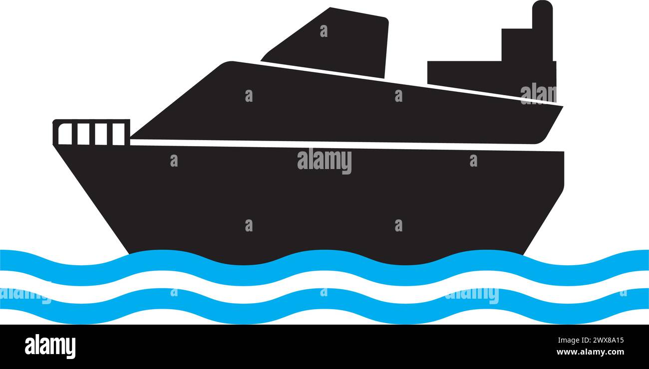 Ship icon logo, vector design illustration Stock Vector Image & Art - Alamy