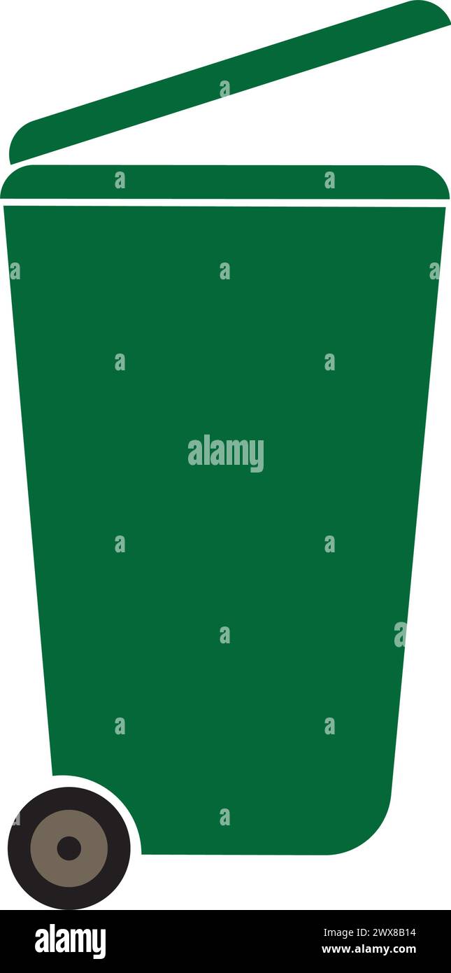 trash can icon vector illustration symbol design Stock Vector Image ...