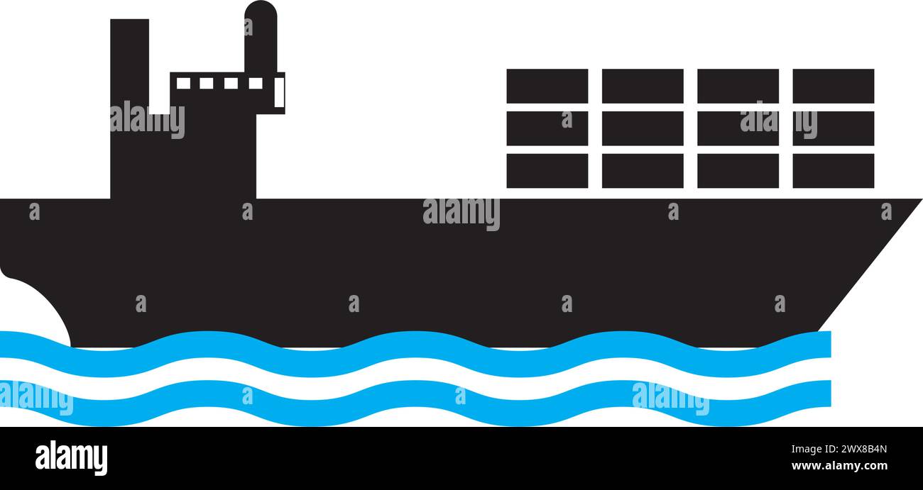 Ship icon logo, vector design illustration Stock Vector Image & Art - Alamy