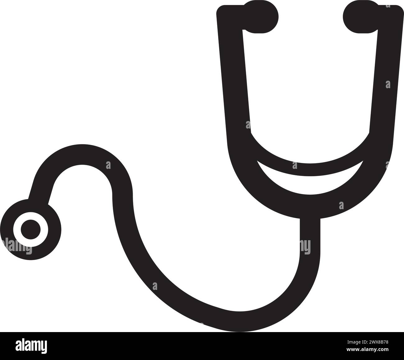 stethoscope icon vector illustration symbol design Stock Vector Image ...