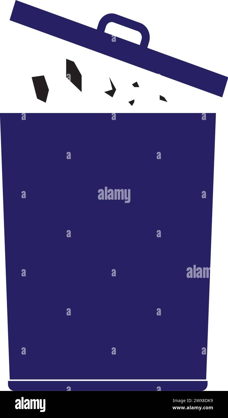 trash can icon vector illustration symbol design Stock Vector Image ...